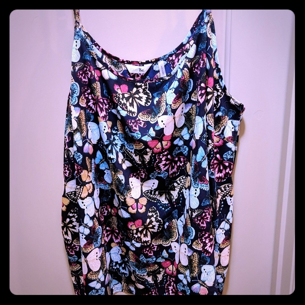 Plus Size Strappy Butterfly Camisole